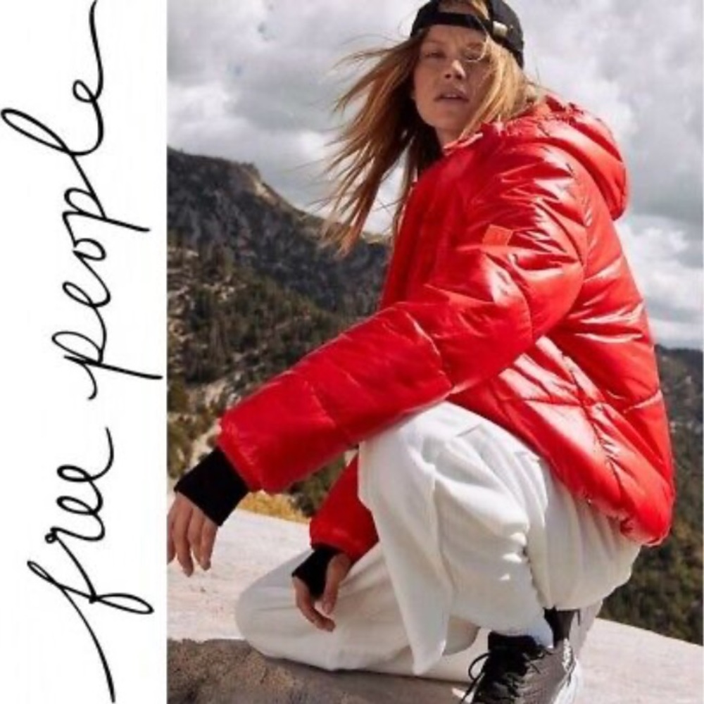 NWT Free People Right Trek Backpack Puffer Jacket